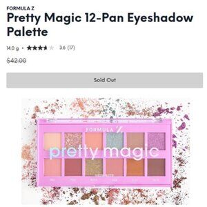 FORMULA Z "Pretty Magic"‎ 12-Pan Eyeshadow Palette (NEW IN BOX - BEAUTIFUL!)